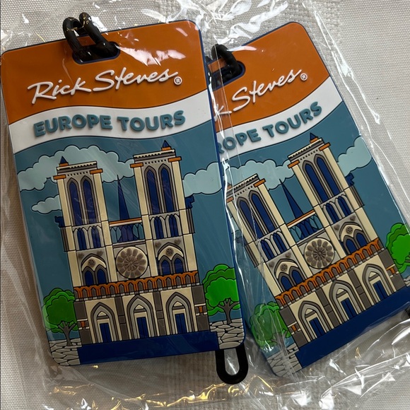 2 Rick Steves Europe Tours Luggage Tags, New - Picture 6 of 7